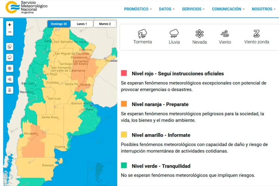 Más de la mitad del país bajo alerta