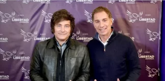 Javier Milei y Diego Santilli