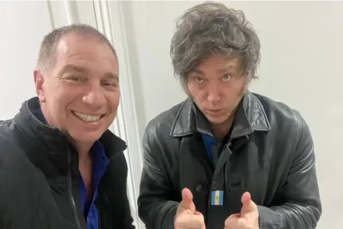 Diego Santilli y Javier Milei. Foto: NA. Diego Santilli y Javier Milei. Foto: NA.