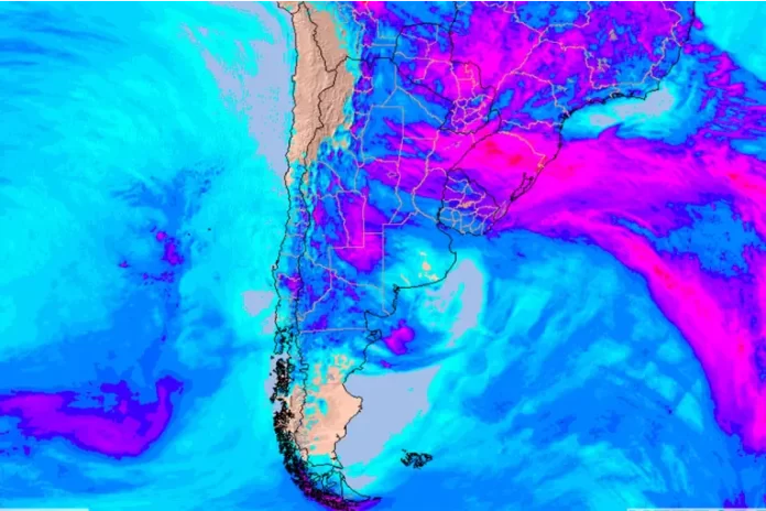 Modelo de lluvias. Foto: Meteored
