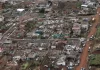 Imagen aérea del devastador paso del tornado en el estado de Paraná, al sur de Brasil. Foto: CNN.