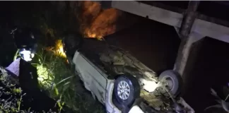 Despiste en Ruta 18. Foto: Policía de Entre Ríos