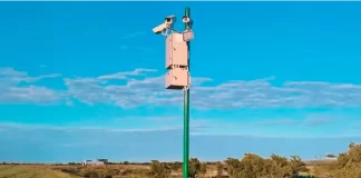 Instalaron radares de control en la Ruta 174. Foto: (Chikilín Albornoz).