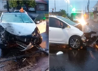 Un hombre murió tras chocar contra una palmera en avenida San Lorenzo