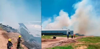 Incendio en un galpón de pollos en Federal