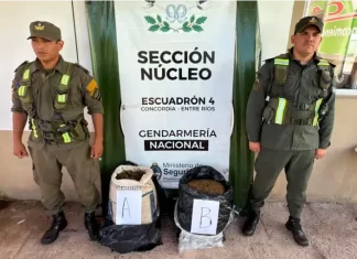 Cayó en Concordia un hombre de Rosario cuando retiraba encomiendas con casi 30 kilos de marihuana Intentaba retirar dos encomiendas con casi 30 kilos de marihuana. Foto: (Concordia Policiales).