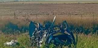 Tragedia vial en ruta santafesina. Foto: Ecos Urbanos Alcorta