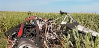 Cayó una avioneta fumigadora en Entre Ríos y hospitalizaron al piloto de 28 años