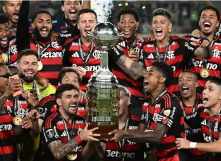 Flamengo levantó la Copa Libertadores 2025. Foto: La Nación.