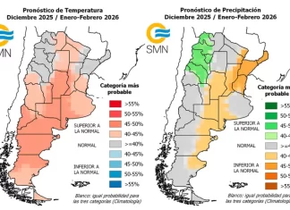 La Niña impactará con fuerza en el verano: alertan por pocas lluvias y temperaturas superiores a lo normal El informe detallado para Entre Ríos. Foto: SMN.