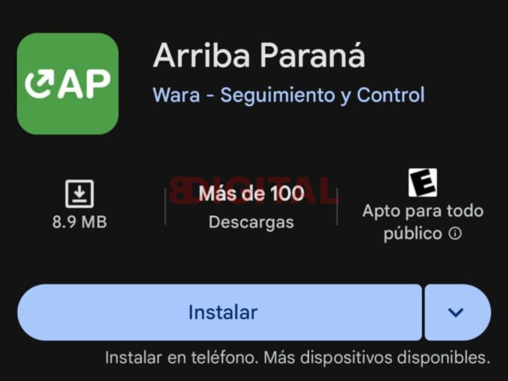 Aplicación para celulares “Arriba Paraná”