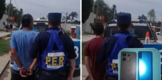 Dos detenidos por intentar vender celulares robados en Colonia Avellaneda. Foto: (PER)