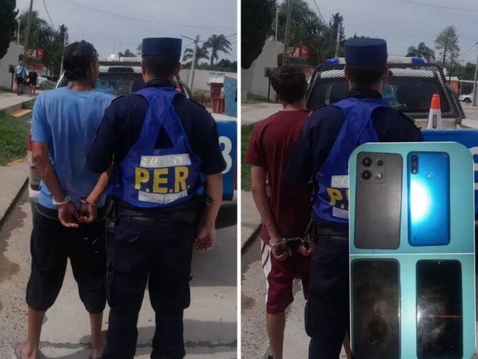 Dos detenidos por intentar vender celulares robados en Colonia Avellaneda. Foto: (PER)
