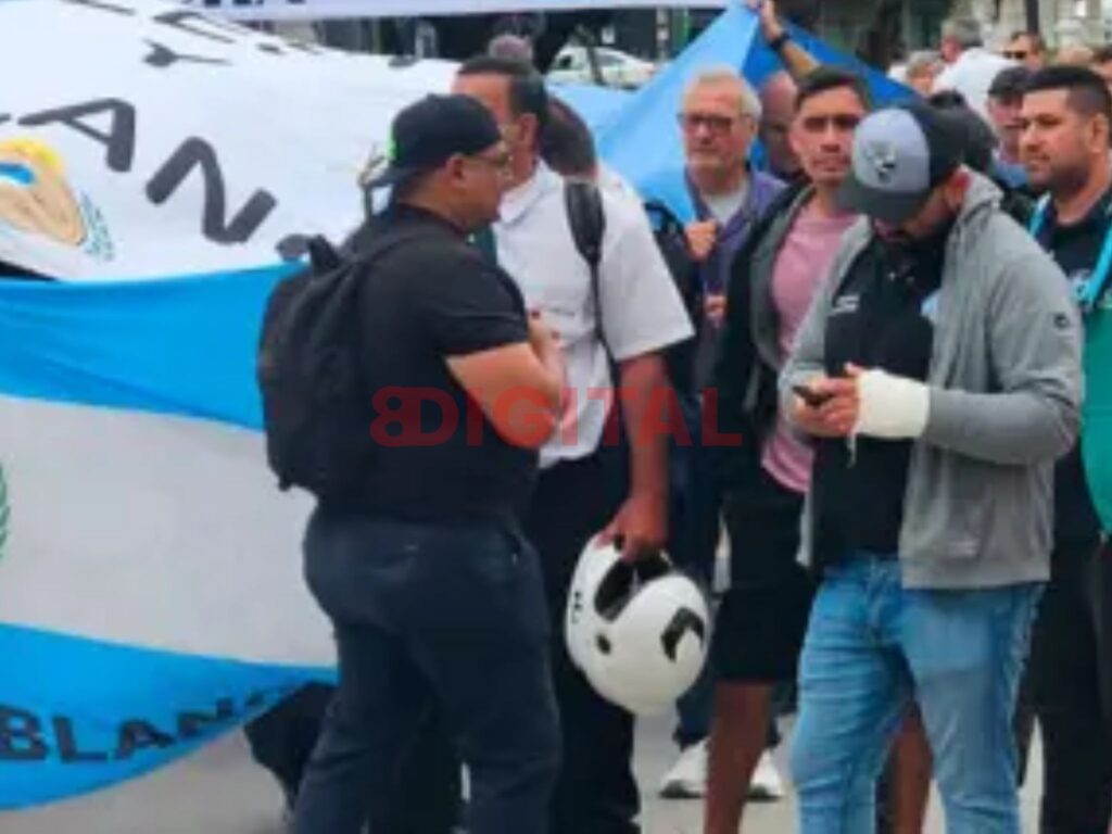 Protesta de UTA Entre Ríos en Paraná. Foto: Elonce