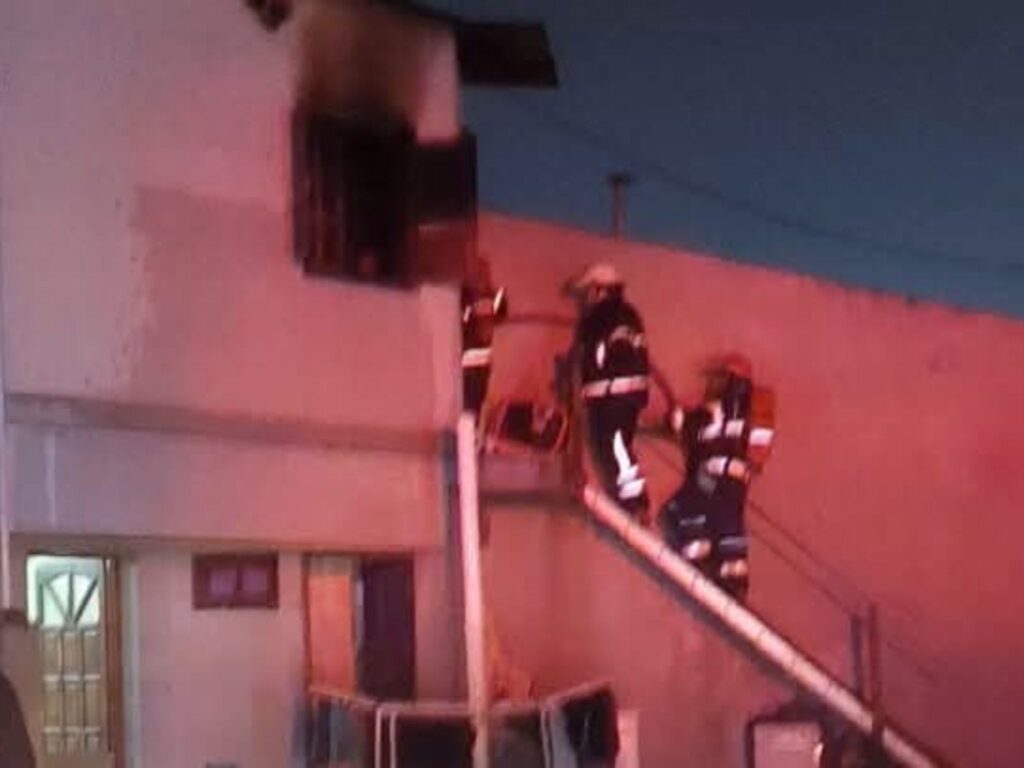 Incendio en Crespo. Foto: BVC