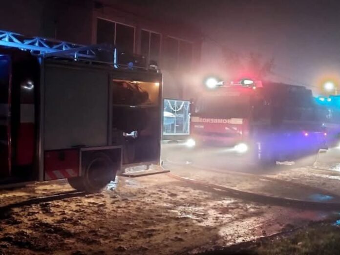 Incendio en Crespo. Foto: BVC