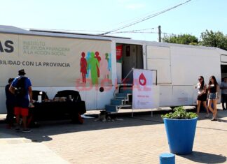 Colecta de sangre realizada en Colonia Avellaneda. Foto: Elochodigital