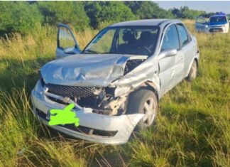 Violento impacto contra el guardarrail en la Autovía 12