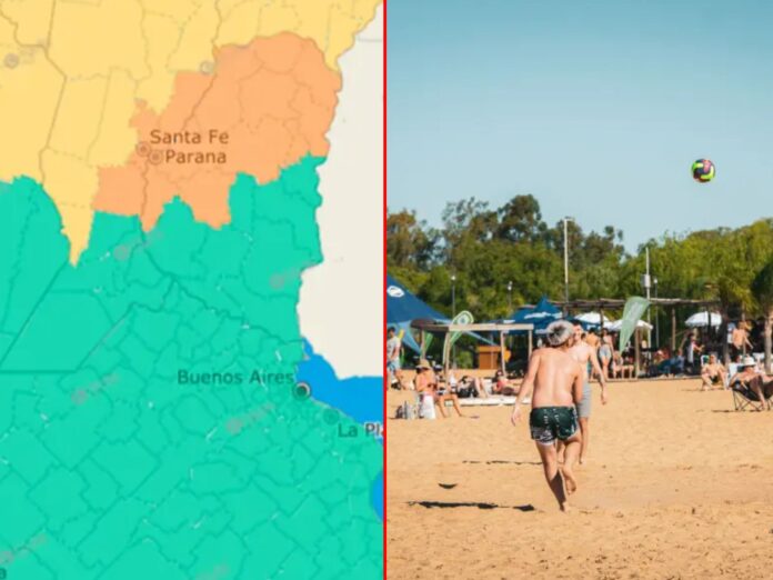 Sábado caluroso con máximas de 32°C y alerta por tormentas en Entre Ríos