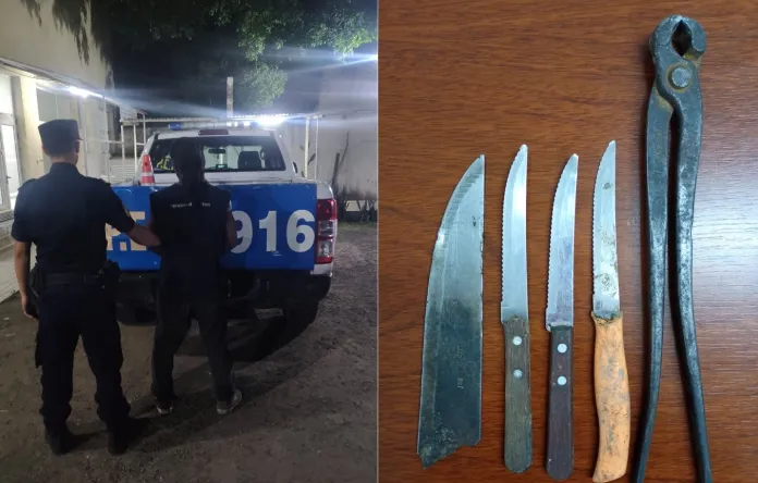 Detuvieron a un delincuente que se metió en una fosa para robar cables