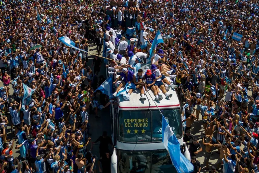 Así fueron los festejos del título.