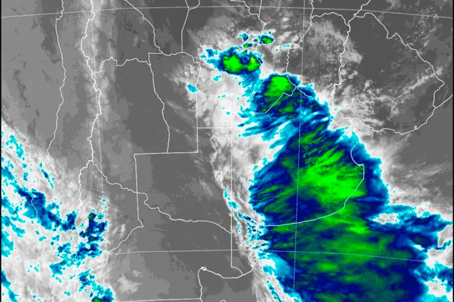 Rige alerta por tormentas (captura de SMN)
