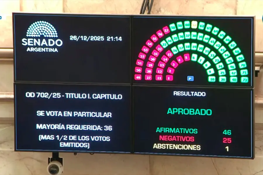 El Senado aprobó en general el Presupuesto 2026. Foto: (HCSN).