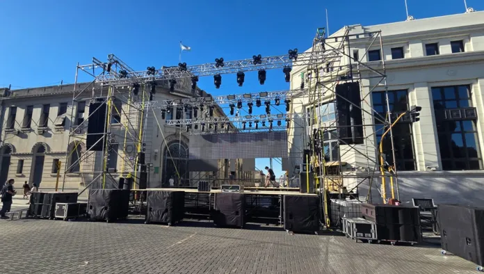Así se prepara el escenario de 