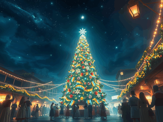 Encendido del Árbol de Navidad. Foto: Ilustrativa IA Elochodigital Encendido del Árbol de Navidad. Foto: Ilustrativa IA Elochodigital