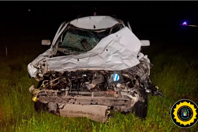 El auto quedó con importantes daños