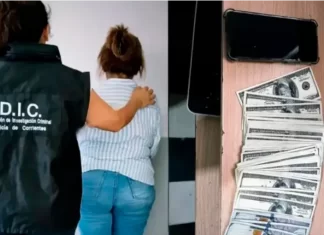 Cayó la “viuda negra” que robó en Entre Ríos: tiene un largo prontuario y una condena vigente La viuda negra detenida en Corrientes. Foto: (PPC).