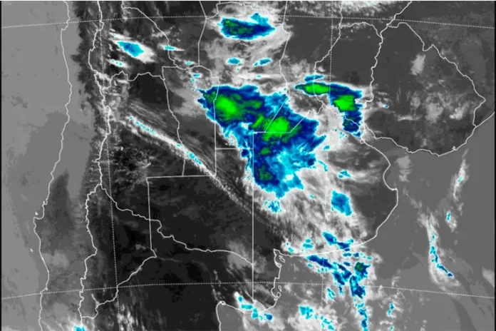 Emitieron una alerta amarilla por tormentas para Entre Ríos. Foto: SMN Emitieron una alerta amarilla por tormentas para Entre Ríos. Foto: SMN