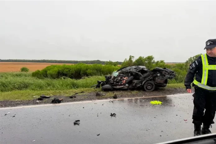 Tragedia vial sobre ruta santafesina. Foto: Radio Eme