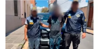 Detenido en Paraná. Foto: Policía Federal Argentina (PFA)