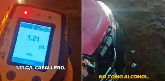 Alcoholemia positiva y una insólita excusa
