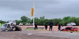 Siniestro vial fatal en Santiago del Estero. Foto: (Nuevo Diario Web).