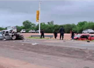 Tragedia vial en la Ruta 9: cinco muertos tras un choque frontal en Santiago del Estero Siniestro vial fatal en Santiago del Estero. Foto: (Nuevo Diario Web).