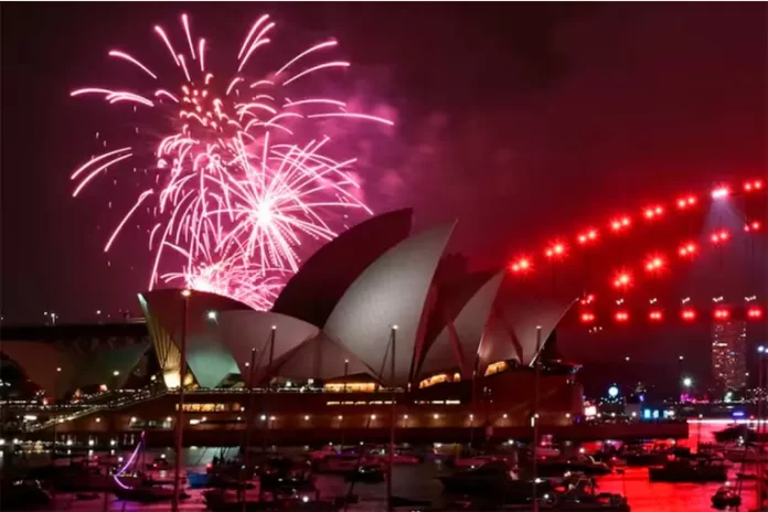 El Opera House de Sídney en Año Nuevo. Foto: SAEED KHAN - AFP