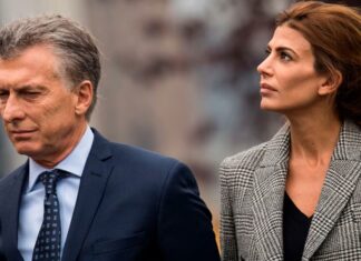 Mauricio Macri junto a Juliana Awada. (Fuente: AFP).