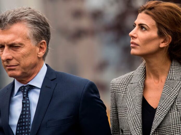 Mauricio Macri junto a Juliana Awada. (Fuente: AFP).