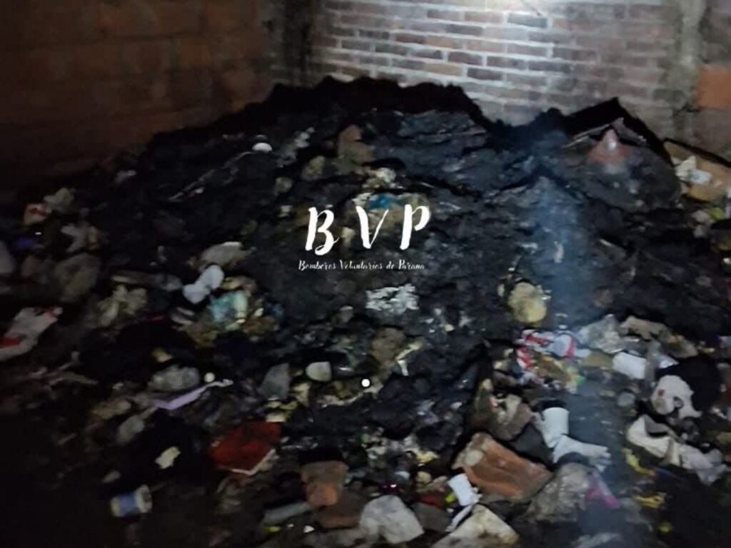 Incendio en una vivienda de Paraná. Foto: (BVP)