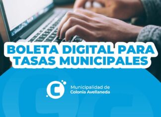 Colonia Avellaneda impulsa la Boleta Digital para tasas municipales.