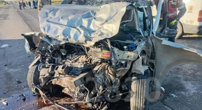 Trágico choque frontal en la Ruta 20. Foto: R2820