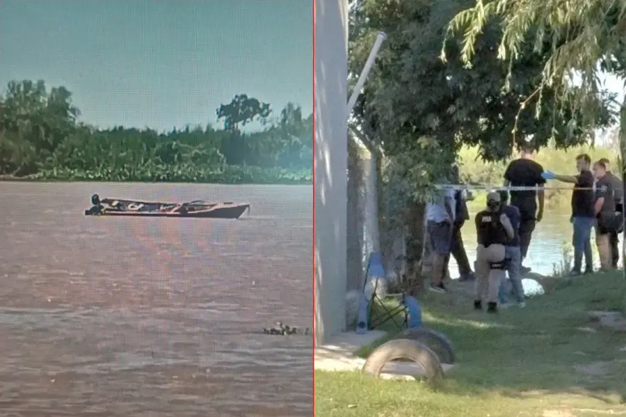 Doble crimen en el río Coronda (foto La Capital)