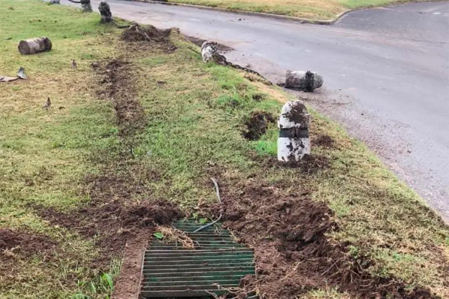 Joven alcoholizado chocó una camioneta de alta gama contra la rotonda Urquiza en Concepción del Uruguay