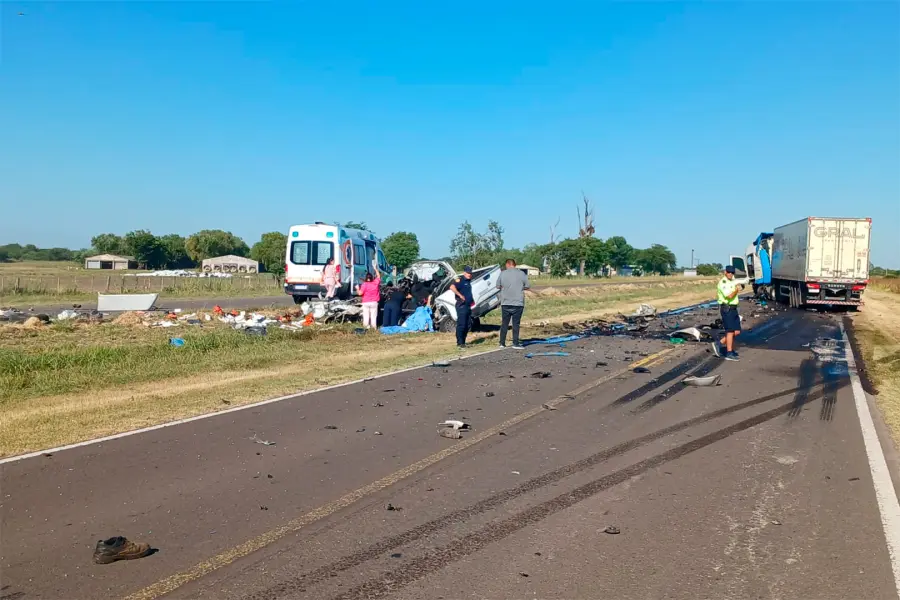 Tragedia vial sobre Ruta 18.