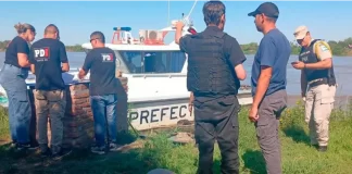 Doble crimen en el río Coronda. Foto: Cadena 3