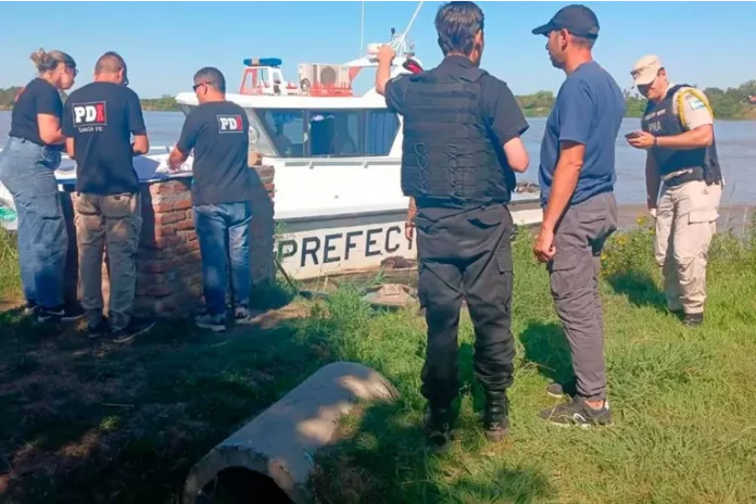Doble crimen en el río Coronda. Foto: Cadena 3 Doble crimen en el río Coronda. Foto: Cadena 3