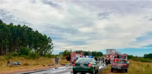 Tragedia vial sobre Ruta 136. Foto: R2820