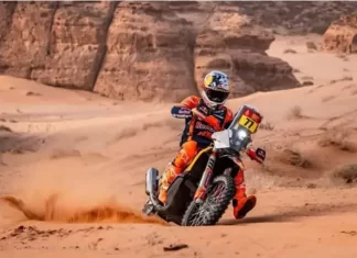 Luciano Benavidez ganó la etapa 5 del Dakar. Foto: Instagram.